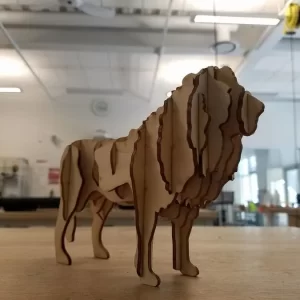 Лев 3d модель