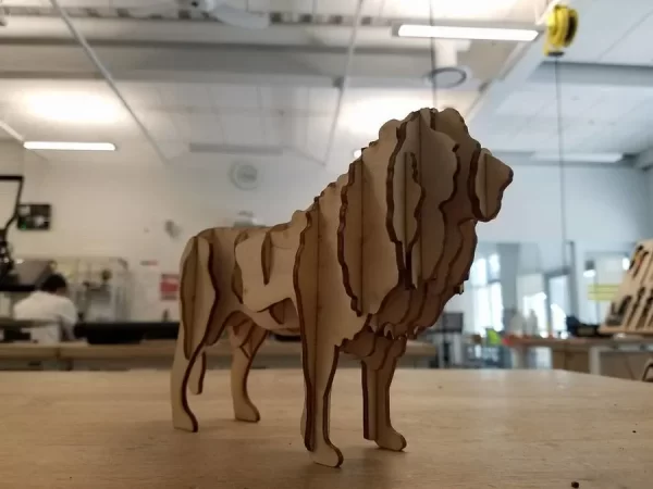 Лев 3d модель
