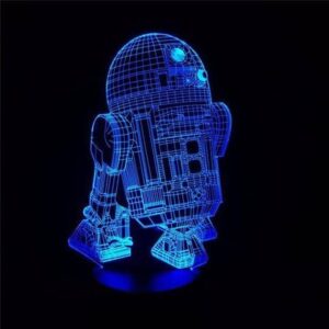 3 Д светильник робот r2d2