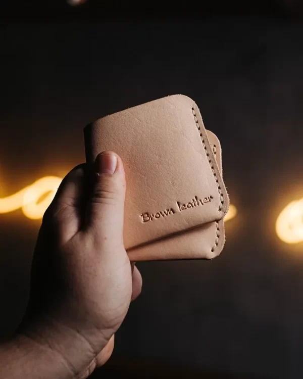 Кожаный кошелек портмоне bi-fold мужской бумажник