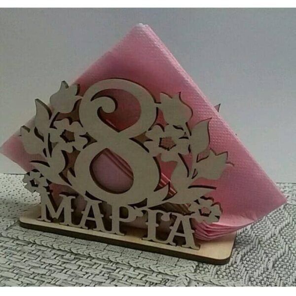 Салфетница 8 марта