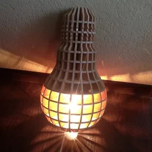 Лампа из фанеры