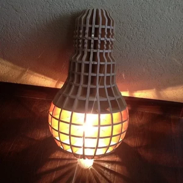 Лампа из фанеры