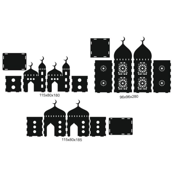 Декоративные коробочки с мечетями