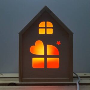 Декоративный домик ночник