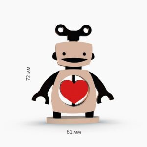 Фигурка робота с сердечком