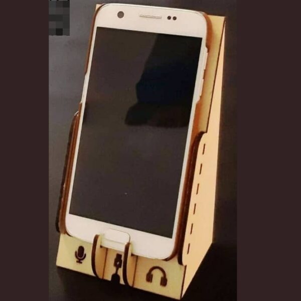 Горизонтальная подставка под смартфон с разъемами для зарядки