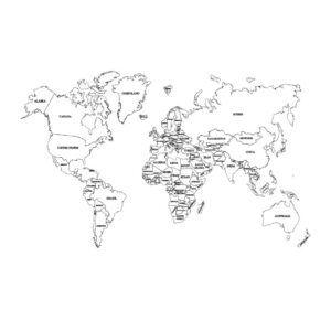 Старинная карта мира