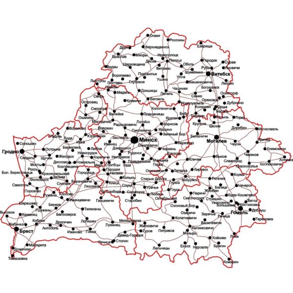 Карта Беларуси