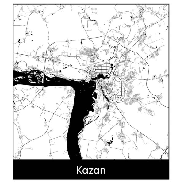 Карта Казани