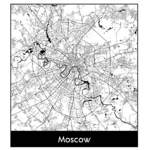 Векторная карта Москвы