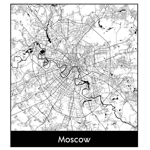 Векторная карта Москвы