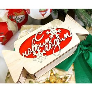 Новогодняя коробка конфета