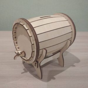 Копилка бочка на подставке