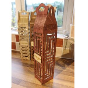 Резная коробка под бутылку 4