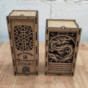 Коробка под бокал и бутылку