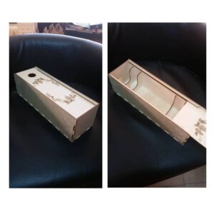 Коробка под бутылку с выдвижной крышкой