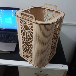 Резная мусорная корзина