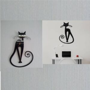 Кошка часы и кошка панно