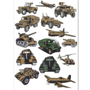 Набор рисунков военной техники
