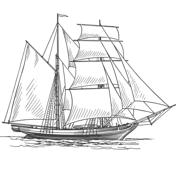 Парусник рисунок