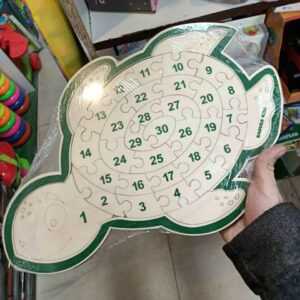 Пазл черепаха с цифрами