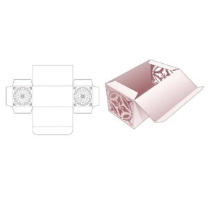 Прямоугольная коробка с откидной крышкой