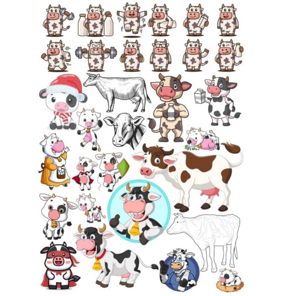 Рисунки коров