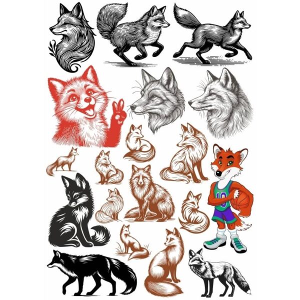 Рисунки лис