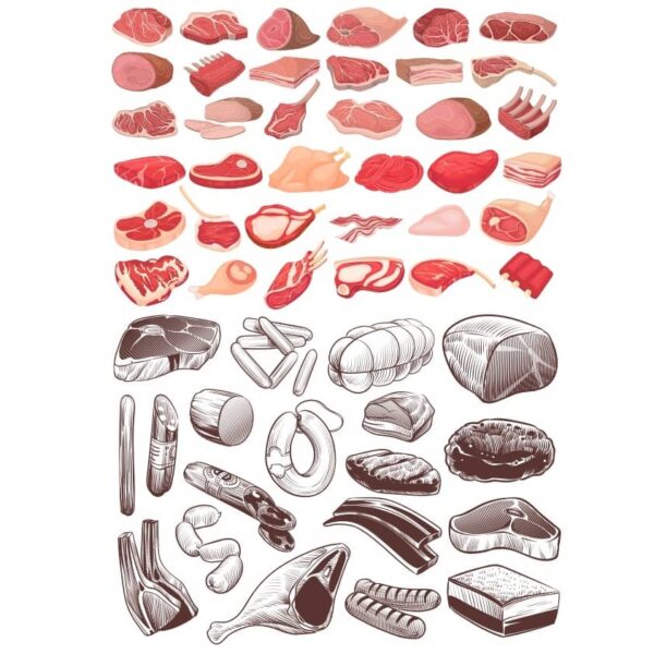 Рисунки мяса