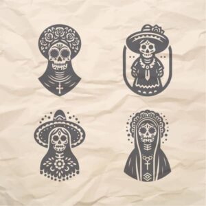 Рисунки Санта Муэрте