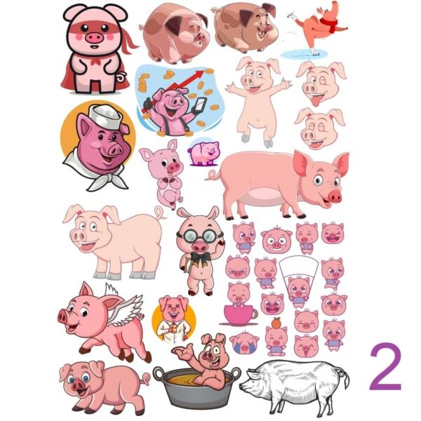 Рисунки свиней
