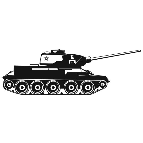 Рисунок танка Т34-85