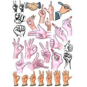 Рисунки рук и жестов