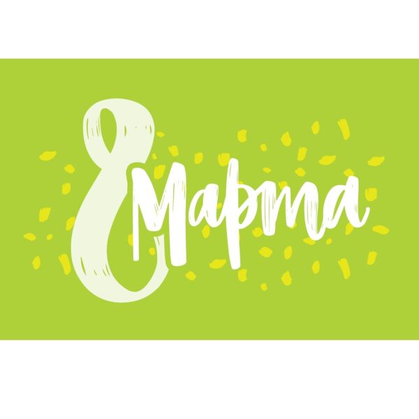 Салатовая открытка 8 марта