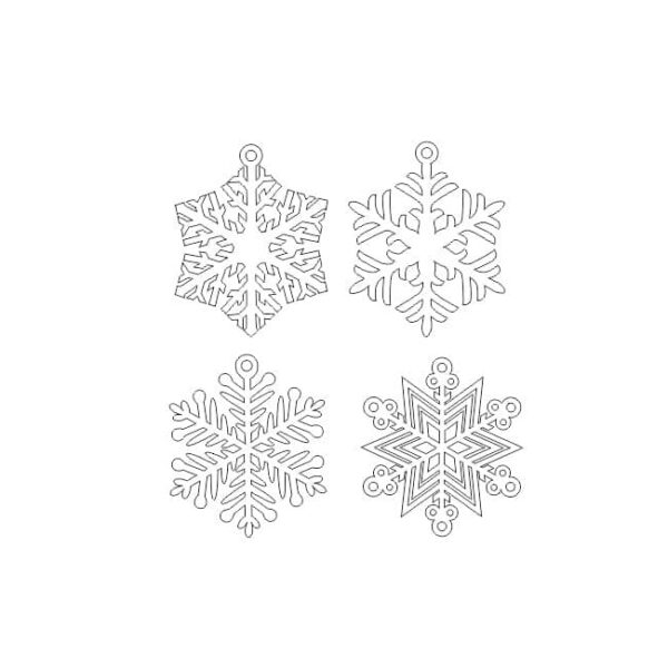 Подвесные снежинки