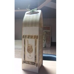Упаковка для бутылки с ручками из фанеры