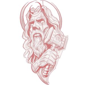 Векторный рисунок Одина