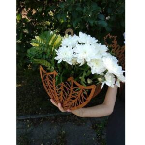 Ящик для цветов на 8 марта зонтик